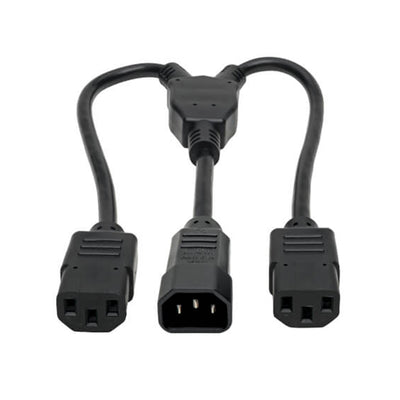 P004-18N-2C13 by Tripp Lite - C14 MALE TO C13 FEMALE SPLITTER,