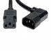 P005-006-14RA by Tripp Lite - CORD 14AWG C14 RA TO C13 6' BLK