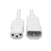 P005-003-AWH by Tripp Lite - CORD 14AWG IEC320-C14 - C13 3