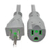 P024-015-GY-HG by Tripp Lite - HOSPITAL-GRADE POWER EXTENSION C