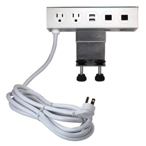 P2P2UR-10 by QVS - ADJUSTABLE DESKMOUNT DUAL-POWER