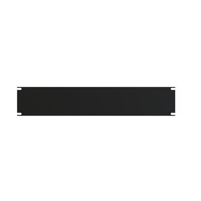 PBPA19003BK by Hammond Manufacturing - 2U FLAT ALUMINUM RACK PANEL