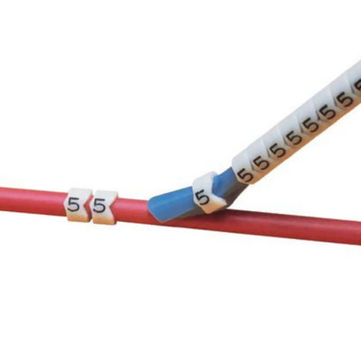 PCA07-4 by Panduit Corp - WIRE MARKER CLIP-ON WHITE 300PC