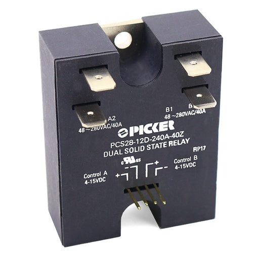 PCS28-12D-240A-40R by Picker Components - SOLIDSTATE RELAY SPST-NO 40A 48-280V