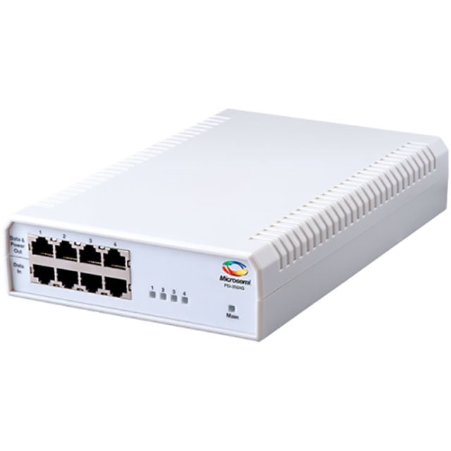PD-3504G/AC-JP by Microchip Technology - 4-PORT AF 15.4W AC INPUT JP CORD