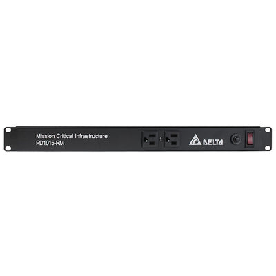 PD1015-RM by Delta Electronics - 1U RACK MOUNT PDU 10 OUTLETS 2 F