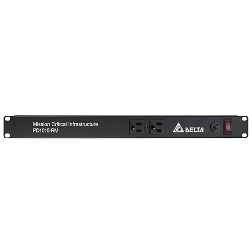 PD1015-RM by Delta Electronics - 1U RACK MOUNT PDU 10 OUTLETS 2 F