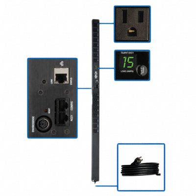 PDUMV15NET by Tripp Lite - PDU SWITCH 120V 15A 5-15R 16 OUT