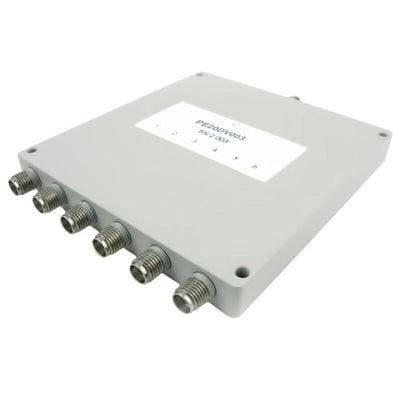 PE20DV003 by Pasternack - 6 WAY 30W DIV SMA 2-8GHZ