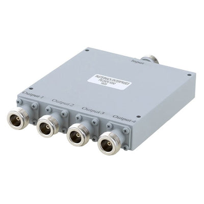 PE20DV1050 by Pasternack - 4 WAY 30W DIV N-TYPE 0.375-4GHZ