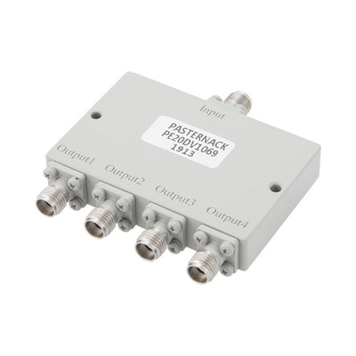 PE20DV1069 by Pasternack - 4 WAY 20W DIV 2.92MM 18-40GHZ
