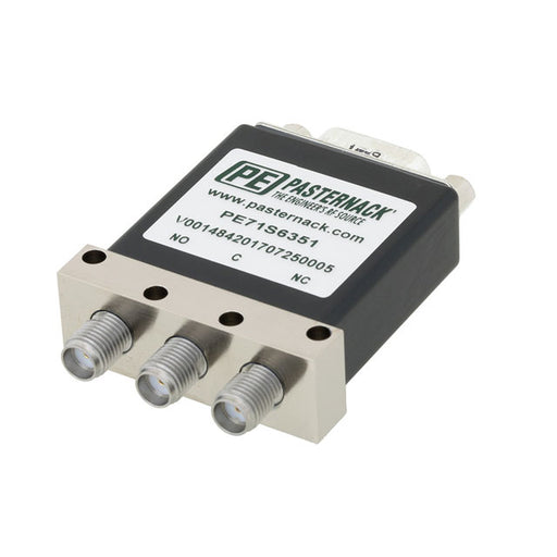 PE71S6351 by Pasternack - SPDT FS RELAY 12V DCTO18GHZ SMA