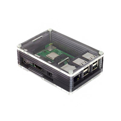 PIM340 by Pimoroni Ltd - CASE ACRYLIC BLK 3.898""LX2.598""W