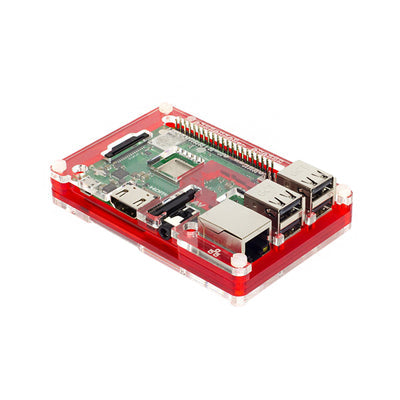 PIM341 by Pimoroni Ltd - CASE ACRYLIC RED 3.898""LX2.598""W