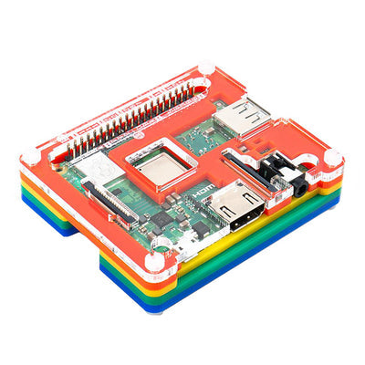 PIM425 by Pimoroni Ltd - CASE PLAS RAINBOW 2.598""LX3.11""W