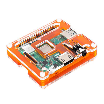 PIM428 by Pimoroni Ltd - CASE PLAS ORANGE 2.598""LX3.11""W