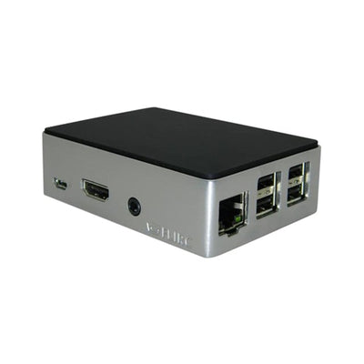 PIS-0590 by Pi Supply - CASE ALUM BLACK/SILVER