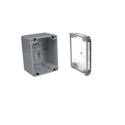 PN-1328-AC by Bud Industries - BOX PLAS GRAY 4.530""L X 3.540""W