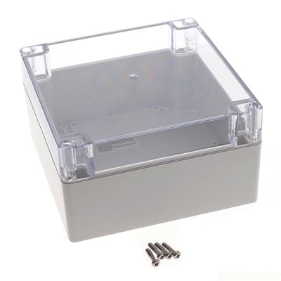 PN-1339-C by Bud Industries - BOX PLAS GRY/CLR 6.3""L X 6.3""W