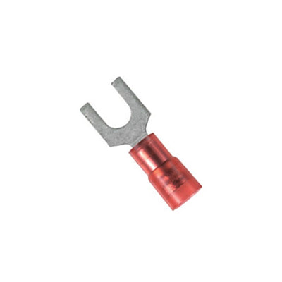 PNF18-8F-C by Panduit Corp - CONNECTOR SPADE TERM 18-22AWG #8 RED