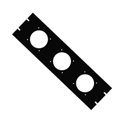 PPFP190803BK1 by Hammond Manufacturing - FAN PANEL ASSEMBLY W/3 HOLES