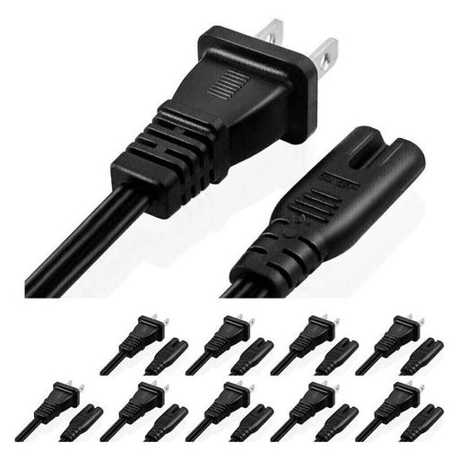 PP 1001 10 Pcs by 5 Core Inc - AC Wall Power Cord 6 Ft 2 Prong