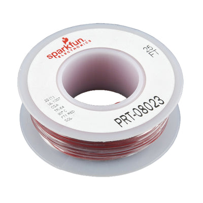 PRT-08023 by SparkFun Electronics - HOOK-UP SOLID 22AWG RED 25