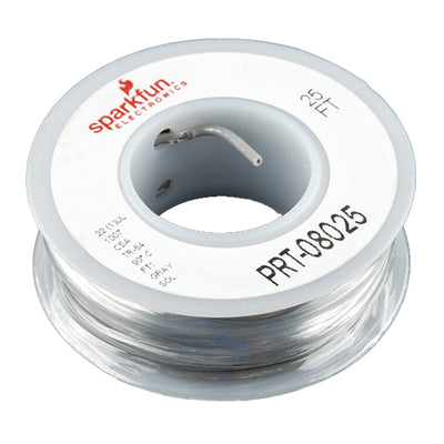 PRT-08025 by SparkFun Electronics - HOOK-UP SOLID 22AWG GRAY 25