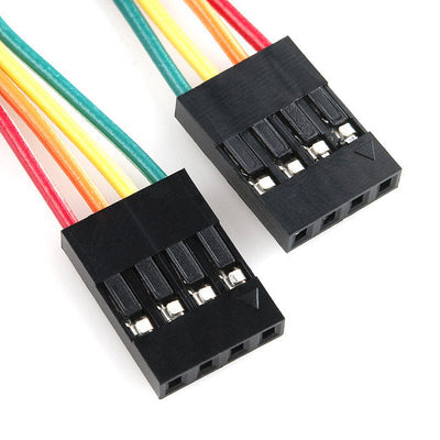 PRT-10364 by SparkFun Electronics - JUMPER WIRE 0.1"" 4-PIN 4
