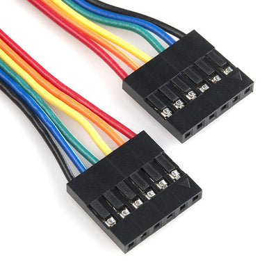PRT-10371 by SparkFun Electronics - JUMPER WIRE 0.1"" 6-PIN 6