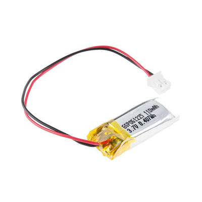 PRT-13112 by SparkFun Electronics - BATTERY LITHIUM 3.7V 110MAH