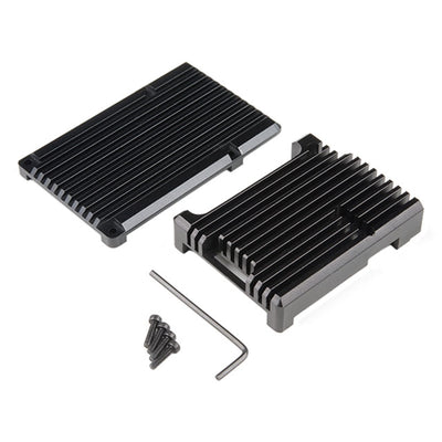 PRT-15773 by SparkFun Electronics - CASE ALUM BLACK RASP PI 4 CASE