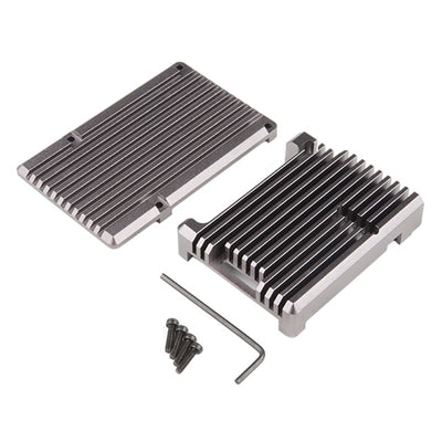 PRT-15775 by SparkFun Electronics - CASE ALUM GRAY HEATSINK RAS PI 4