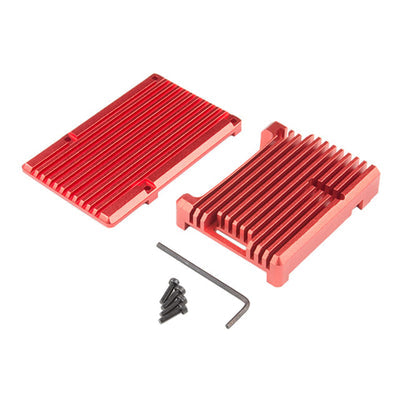 PRT-15893 by SparkFun Electronics - RED HEATSINK RAS PI 4 CASE