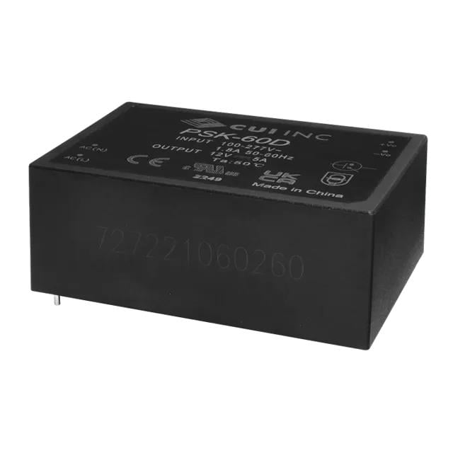 PSK-60D-5 by CUI Inc. - AC-DC, 60W, 5 VDC, SINGLE OUTPUT