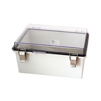 PTQ-11057-C by Bud Industries - BOX PLSTC GRY/CLR 11.35"" X 7.48