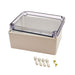 PTS-25328-C by Bud Industries - BOX PLASTIC GRY/CLR 7.87""LX5.9""W