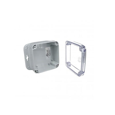 PU-16535-C by Bud Industries - ENCLOSURES PLAS GRY/CLR 4.5""L X 4.5""W