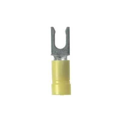 PV10-8LF-L by Panduit Corp - CONNECTOR SPADE TERM 10-12AWG #8 YEL