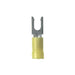PV10-8LF-L by Panduit Corp - CONNECTOR SPADE TERM 10-12AWG #8 YEL