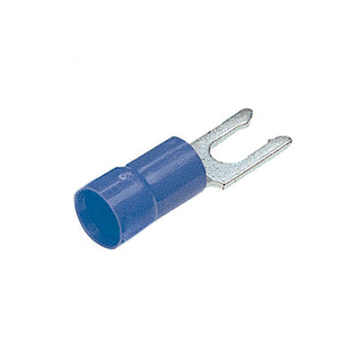 PV14-10LFB-3K by Panduit Corp - CONNECTOR SPADE TERM 14-16AWG #10 BLU