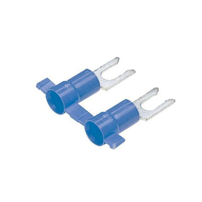 PV14-6LFB-3K by Panduit Corp - CONNECTOR SPADE TERM 14-16AWG #6 BLU