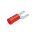 PV18-6FNB-3K by Panduit Corp - CONNECTOR SPADE TERM 18-22AWG #6 RED