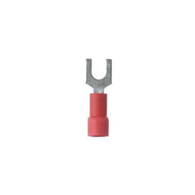 PV18-6FX-MY by Panduit Corp - CONNECTOR SPADE TERM 18-22AWG #6 RED