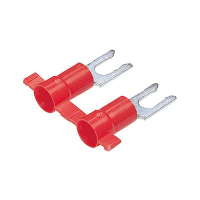 PV18-8LFB-3K by Panduit Corp - CONNECTOR SPADE TERM 18-22AWG #8 RED