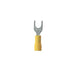 PV22-6F-MYY by Panduit Corp - CONNECTOR SPADE TERM 22-26AWG #6 YEL