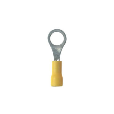 PV22-6R-CY by Panduit Corp - CONNECTOR RING CIRC 22-26AWG #6 CRIMP