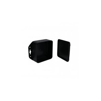 PW-12848-MB by Bud Industries - ENCLOSURE ABS BLACK 4""L X 4""W
