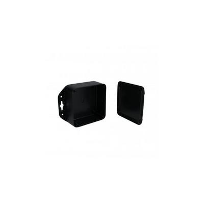 PW-12848-TMB by Bud Industries - ENCLOSURE ABS BLACK 4""L X 4""W