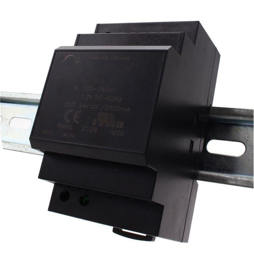 PW-245 by Brainboxes - AC/DC DIN RAIL SUPPLY 24V 60W